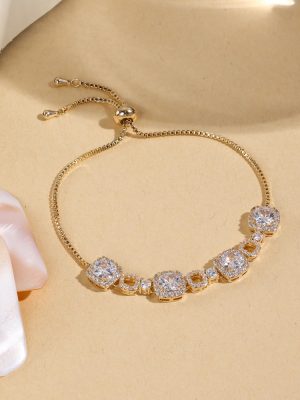 Stylish Wihte Diamond Bracelets |18K Gold
